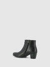 Black Zip Up Ankle Boots